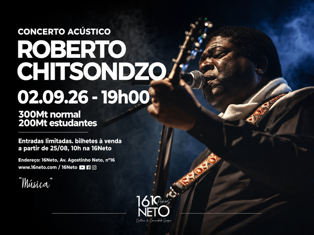 Concerto Acústico Roberto Chitsondzo