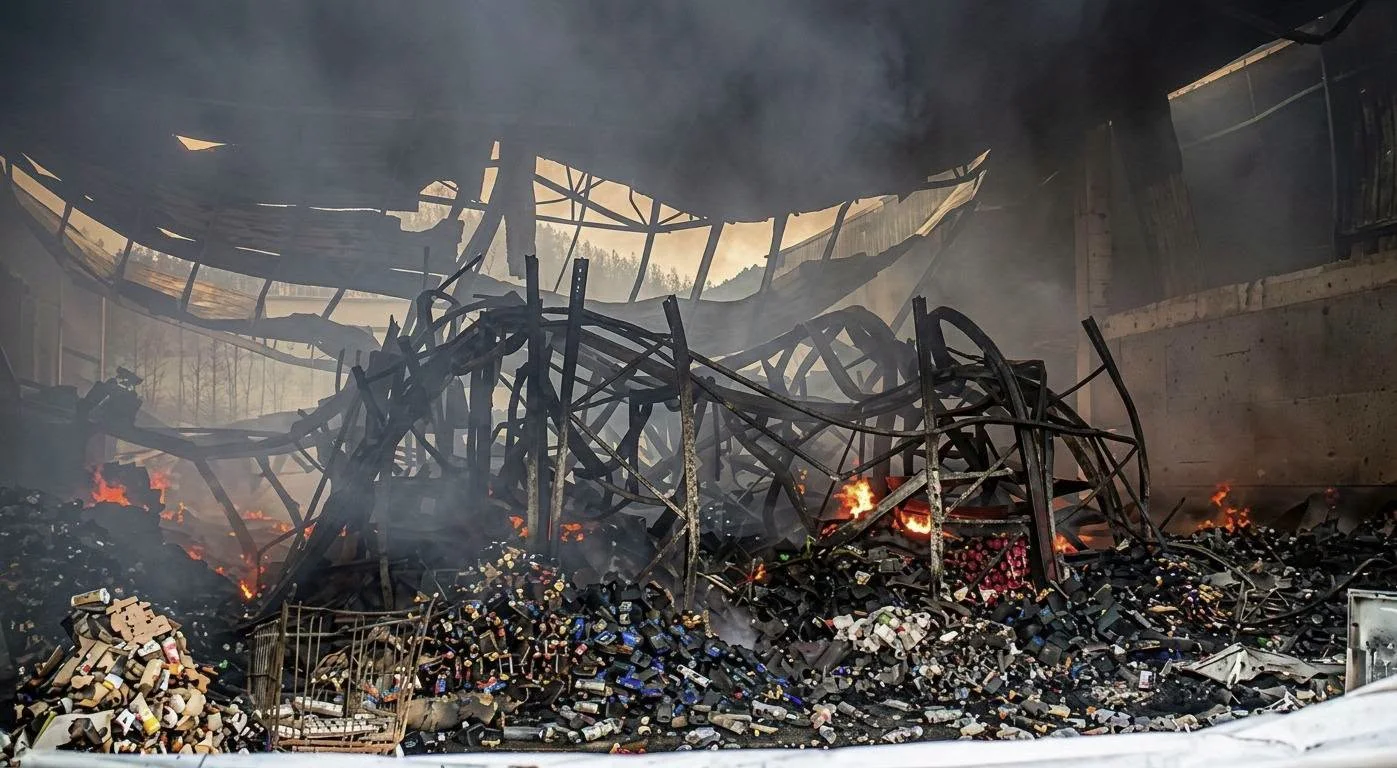 Incêndio Destrói Supermercado e Três Armazéns no Zimpeto